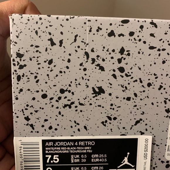 Jordan 4 Retro Fire Red - Picture 3 of 5